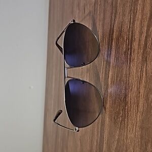 Diane Von Furstenberg DVF 852S 717 Silver Aviator Sunglasses